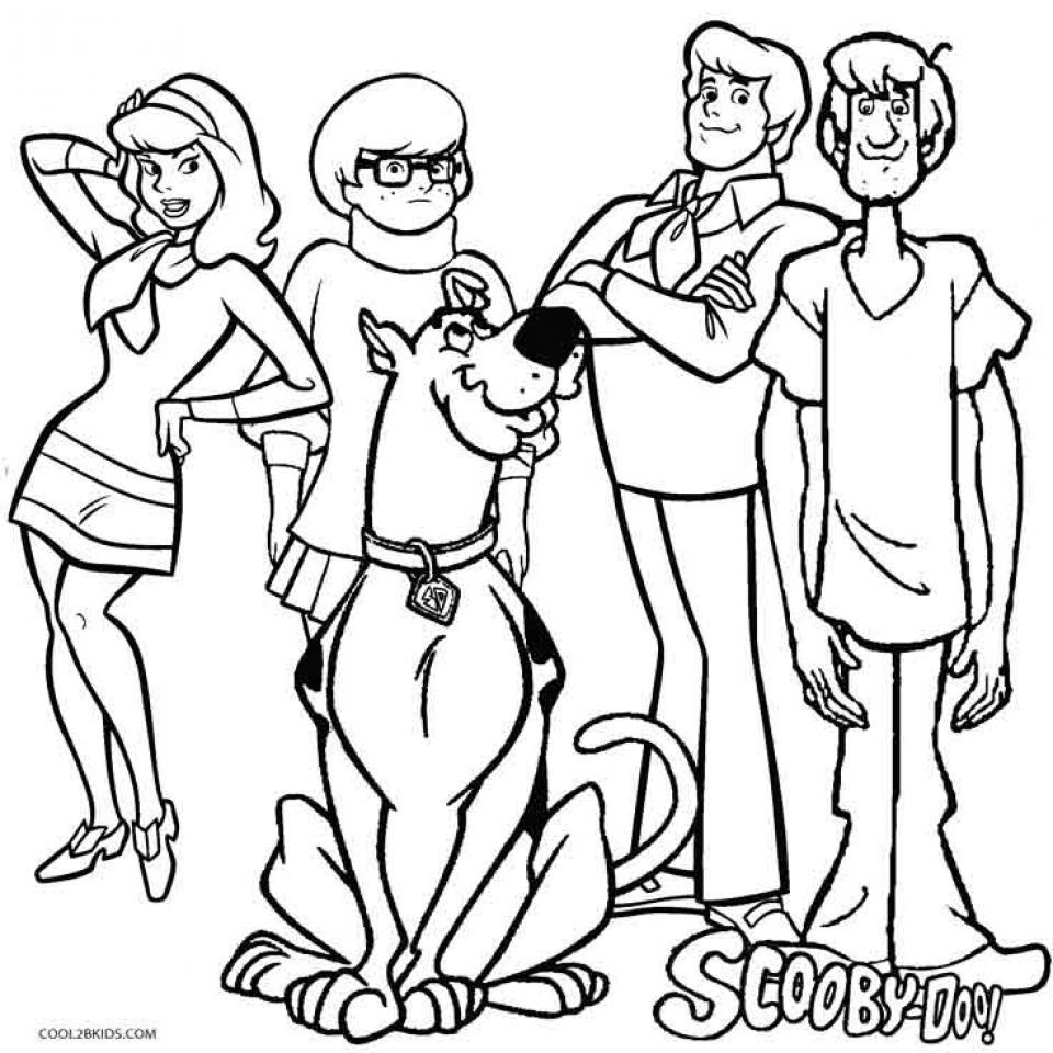 Printable Coloring Pages Scooby Doo