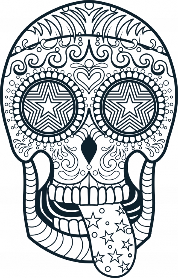 20 Free Printable Sugar Skull Coloring Pages EverFreeColoring