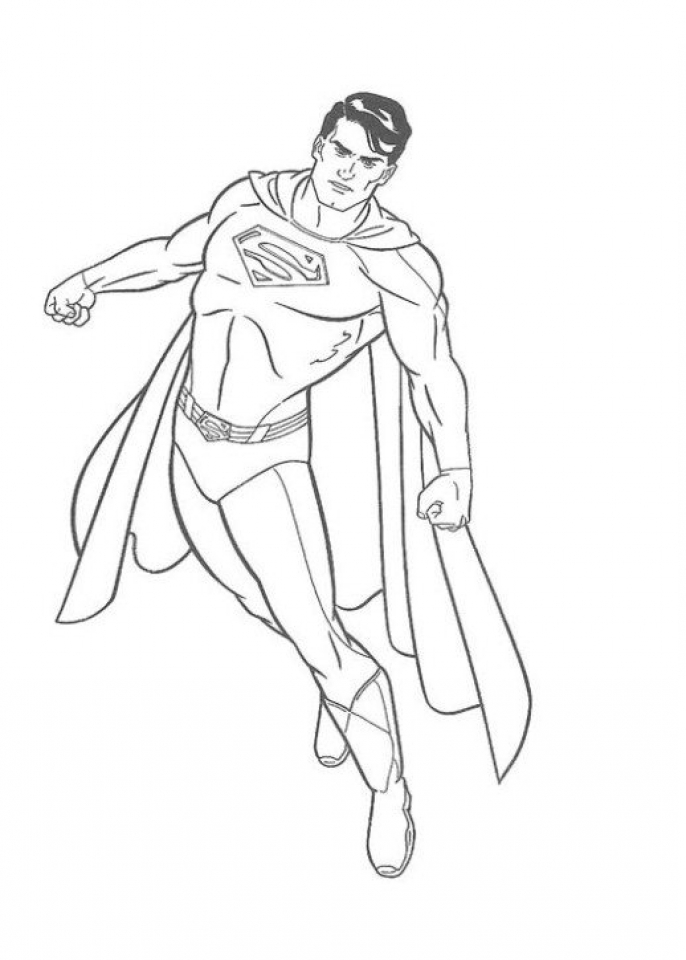 Get This Superman Coloring Pages Free Printable 38807