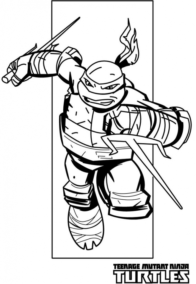 TMNT Adult Coloring Page