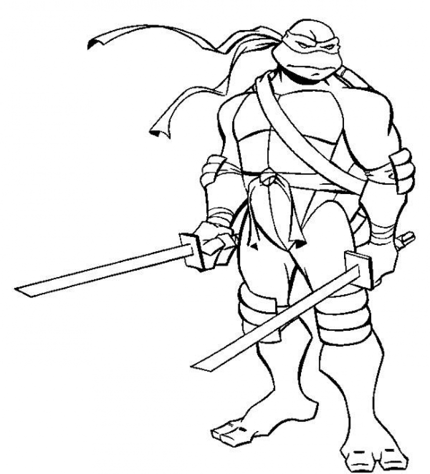 Get This Teenage Mutant Ninja Turtles Coloring Pages Free Printable 65190