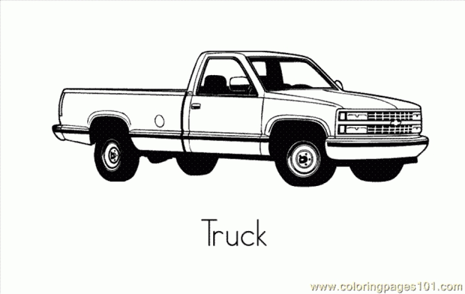 Get This Truck Coloring Pages to Print for Kids 42561