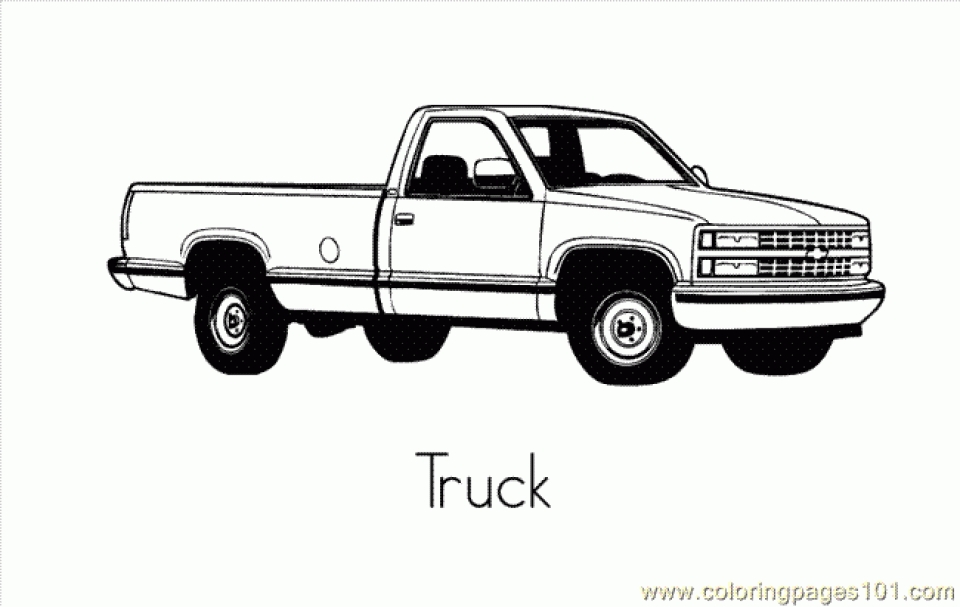 chevy truck coloring pages