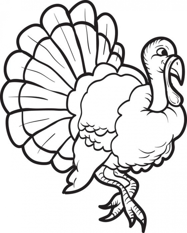 turkey coloring pages for kids