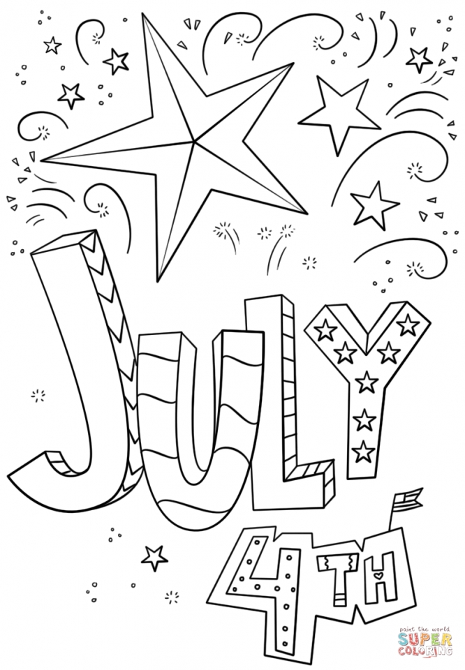 Get This 4th of July Coloring Pages Free for Kids 8416s