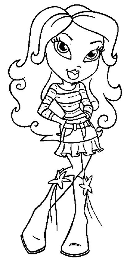 Bratz: Coloring book for children and adults fun, easy and