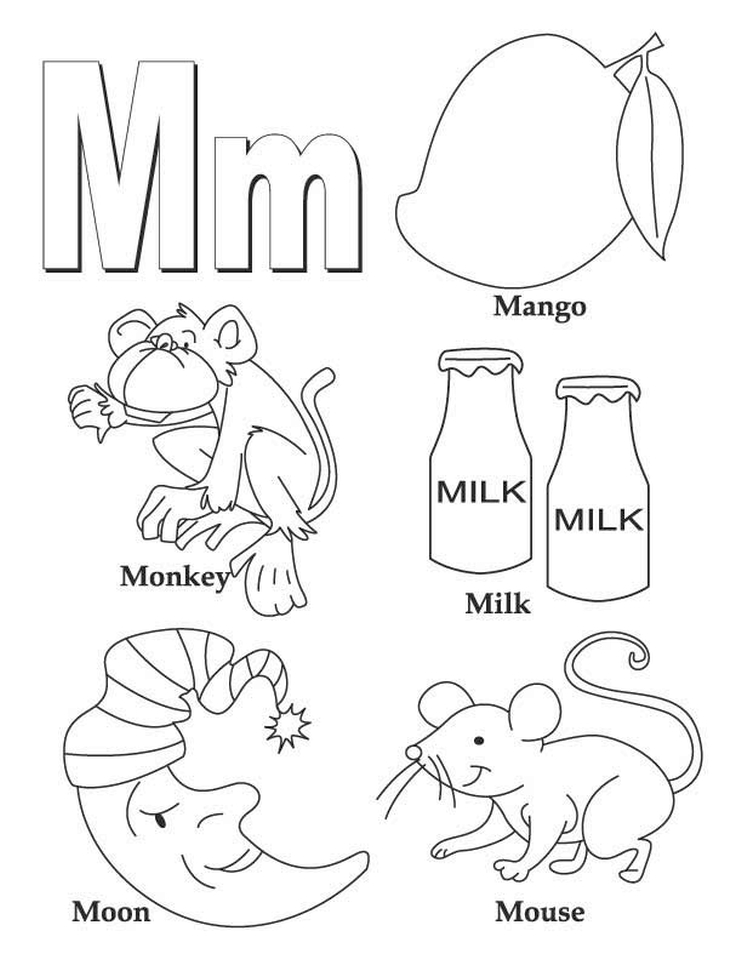 Get This Letter M Coloring Pages - 21y21