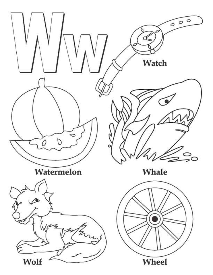 Download Get This Letter W Coloring Pages - wh495