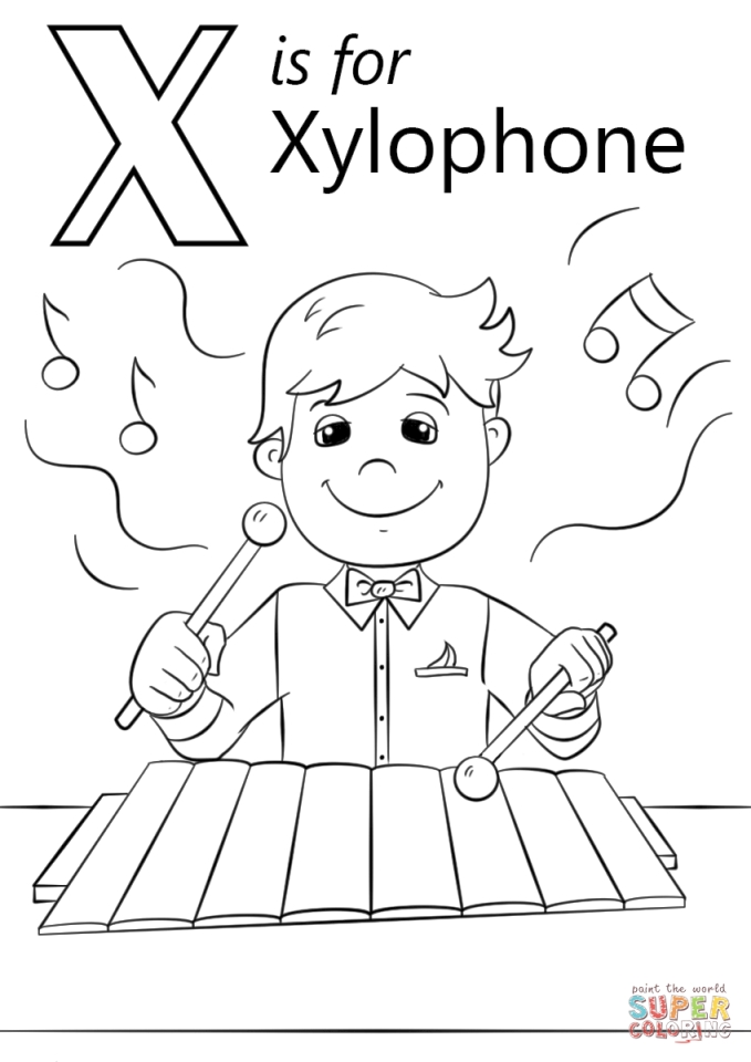 Get This Letter X Coloring Pages - xh4m1