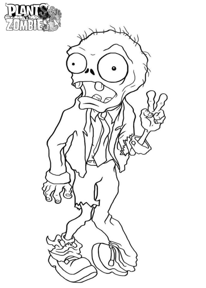 Get This Plants Vs. Zombies Coloring Pages Free Printable - 89271
