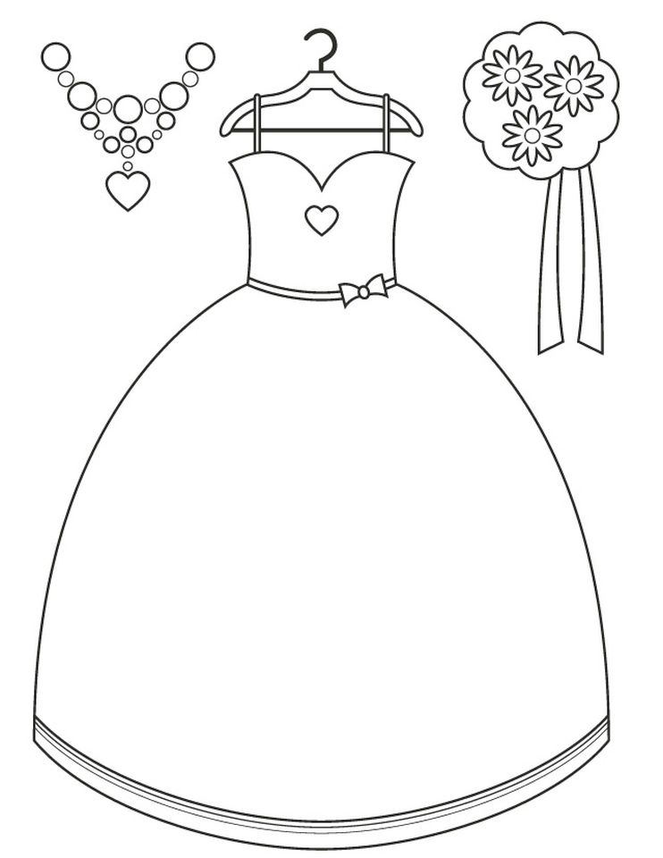 Princess Dress Coloring Pages for Girls 10 Printable Pages - Etsy
