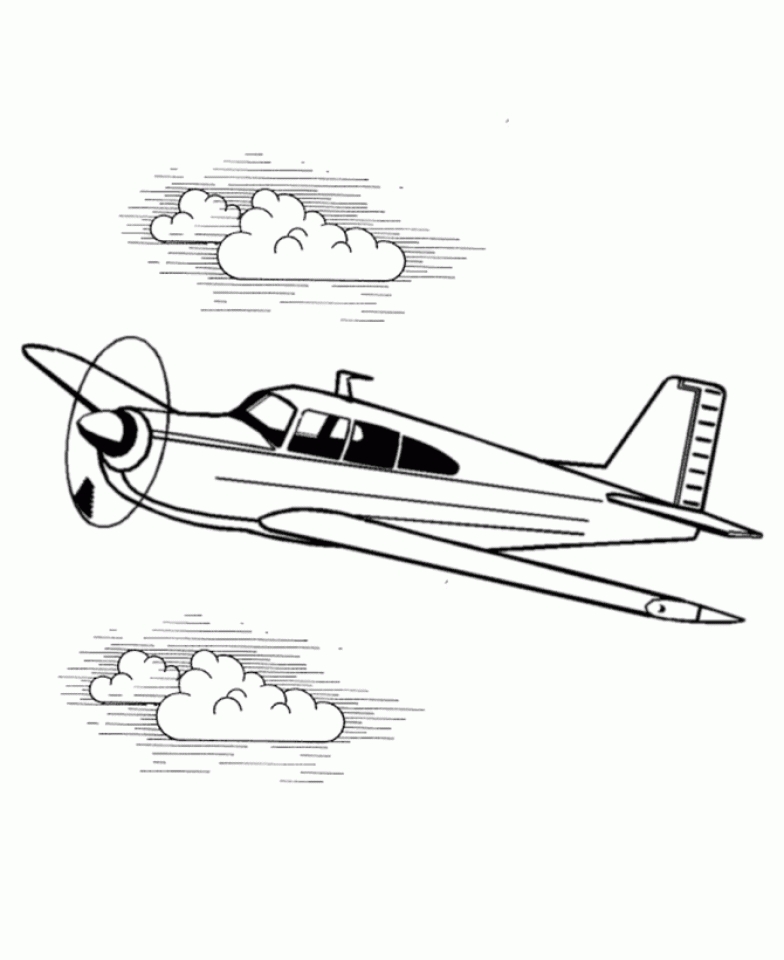 water landing airplane coloring pages