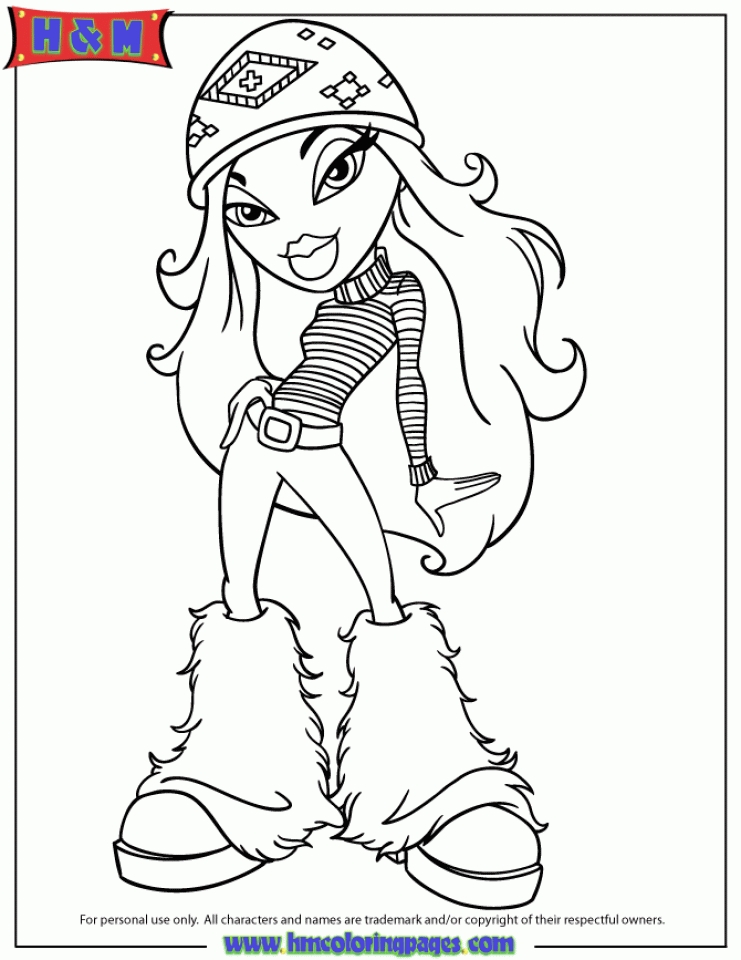 Get This Bratz Coloring Pages for Girls b57c2