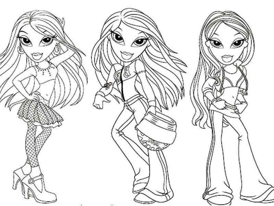 Get This Bratz Coloring Pages for Girls t4cb9