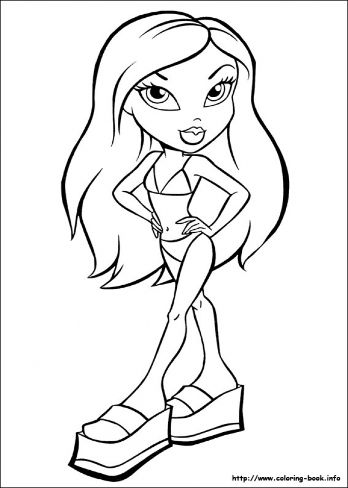 Get This Bratz Dolls Coloring Pages a5189