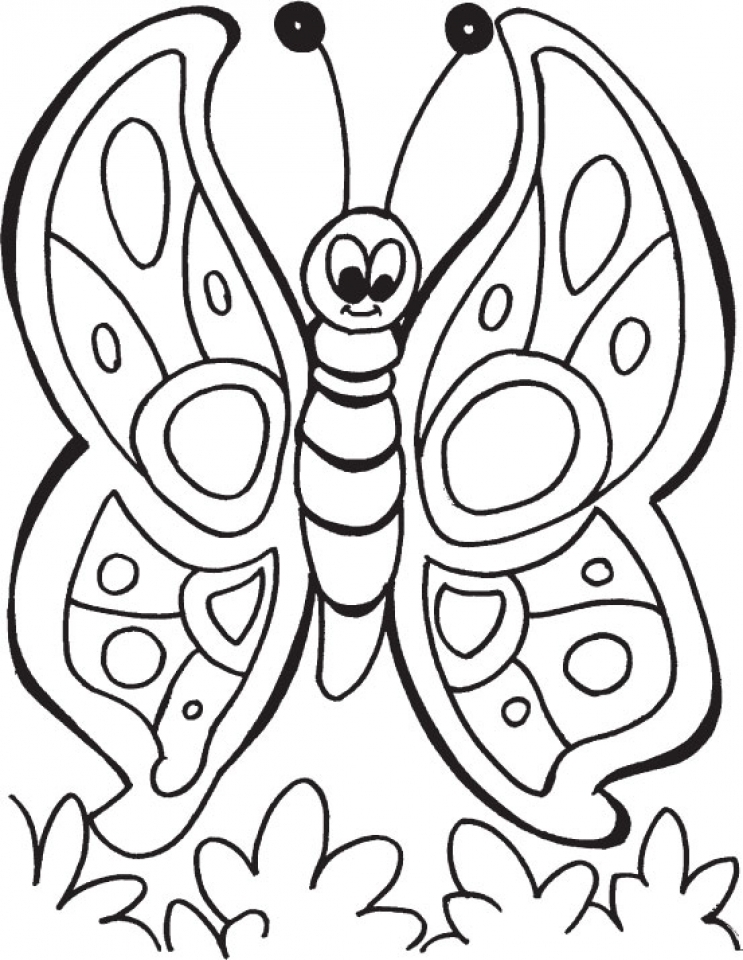 Get This Butterfly Coloring Pages for Preschoolers 856cv