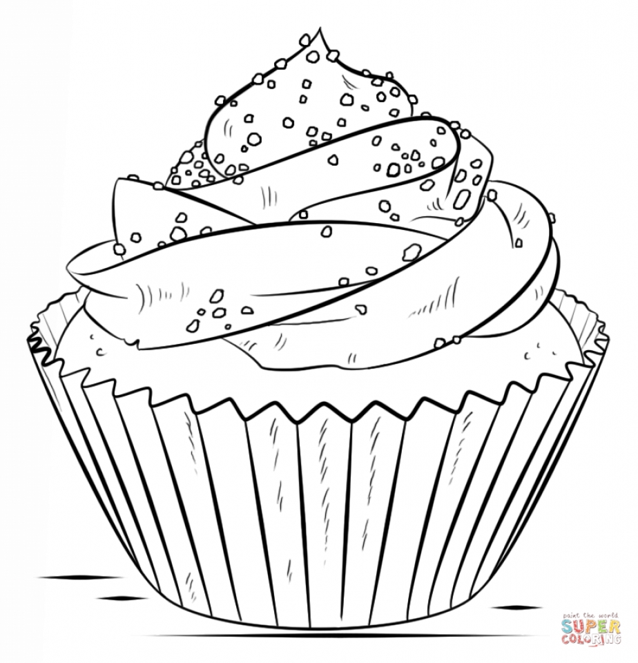 Get This Cupcake Coloring Pages Printable 84004