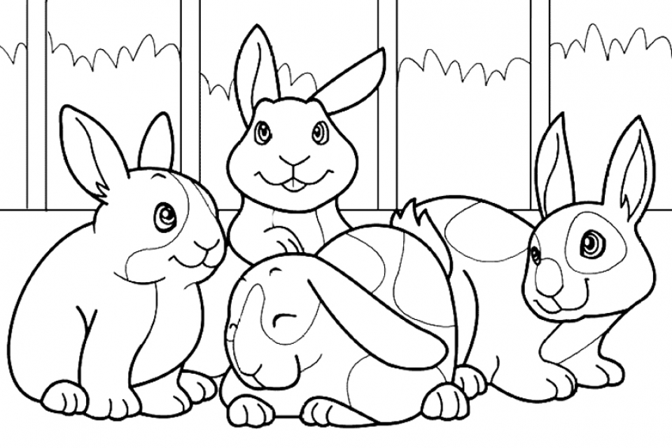 get this cute bunny coloring pages free to print 57671