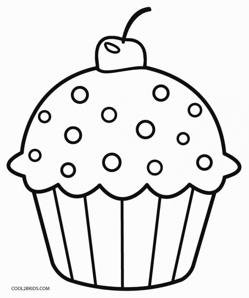 Get This Cute Cupcake Coloring Pages 56219