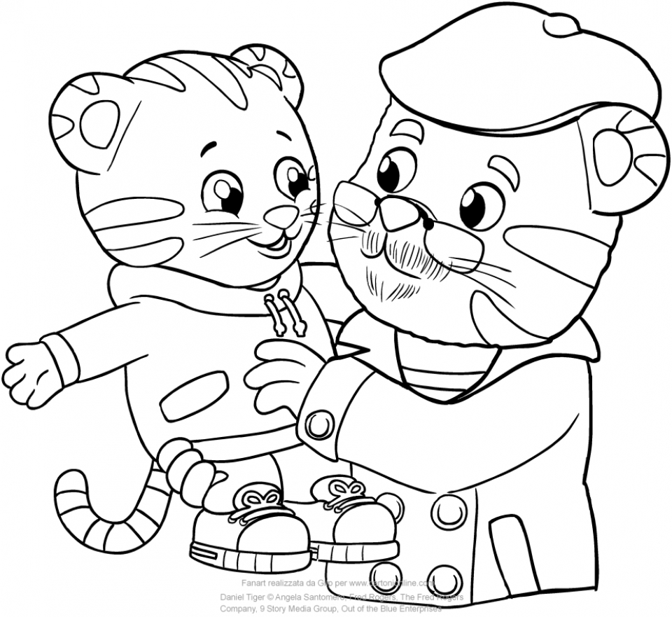 Free Printable Daniel Tiger Coloring Pages