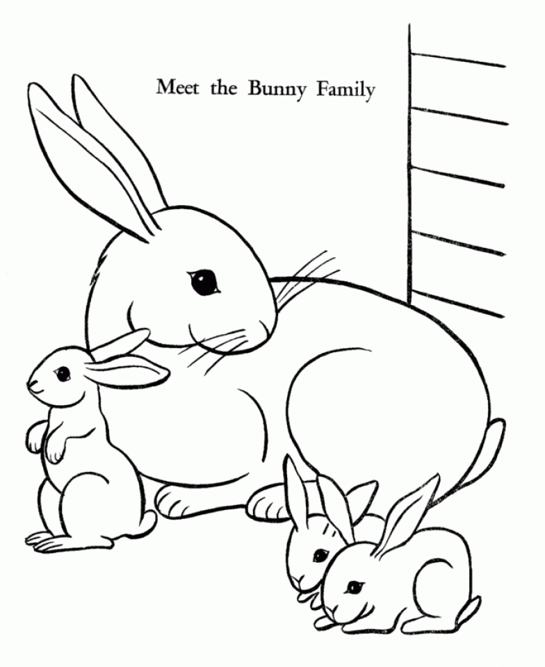 get this easter bunny coloring pages bunny family free printable easter