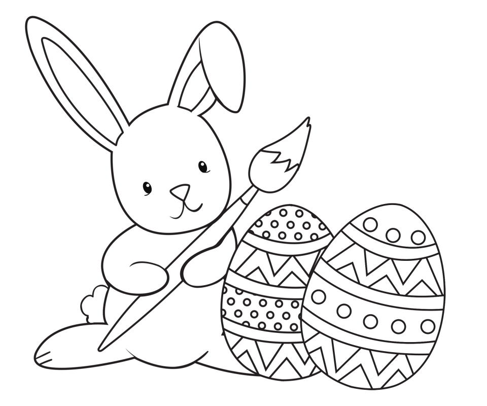 Get This Easter Bunny Coloring Pages Free 51992