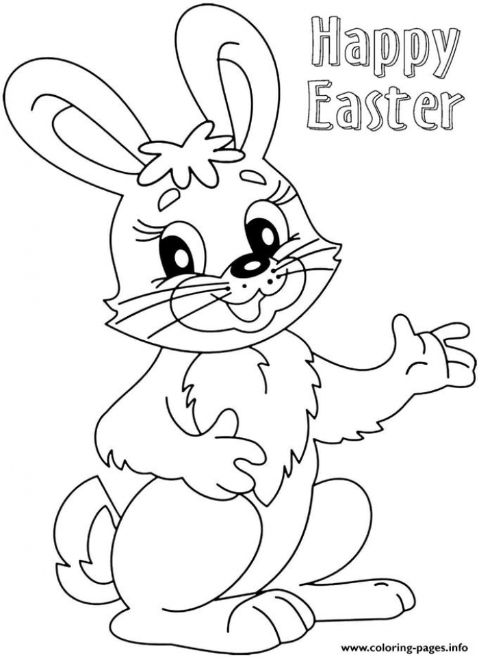 Get This Easter Bunny Coloring Pages Printable 17411
