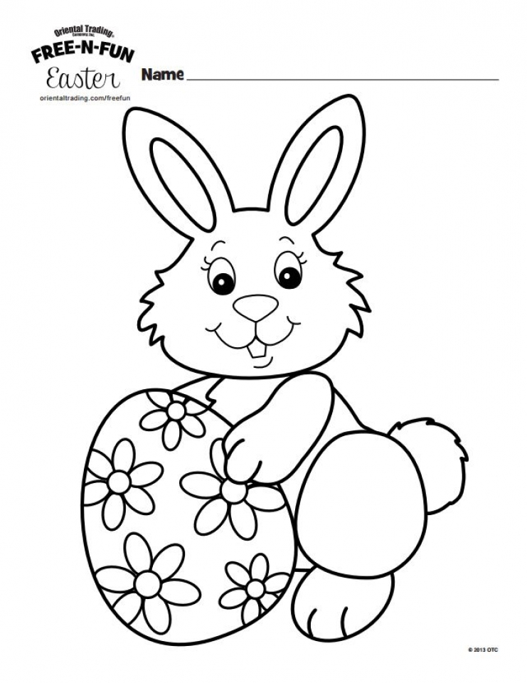 Get This Easter Bunny Coloring Pages Printable 56381