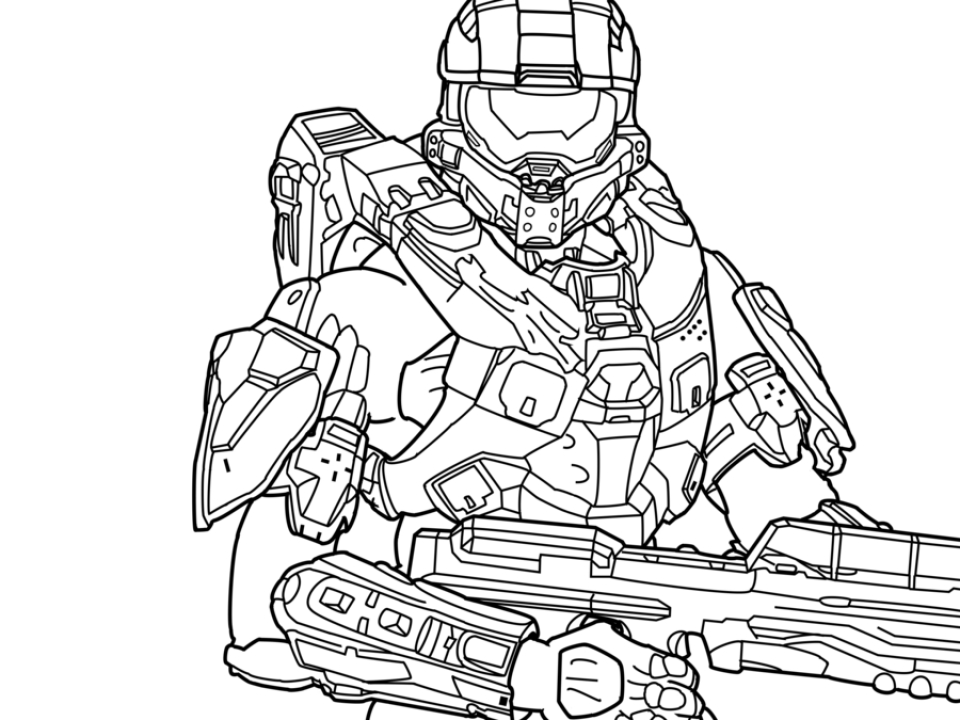 Get This Halo Coloring Pages Printable 61729
