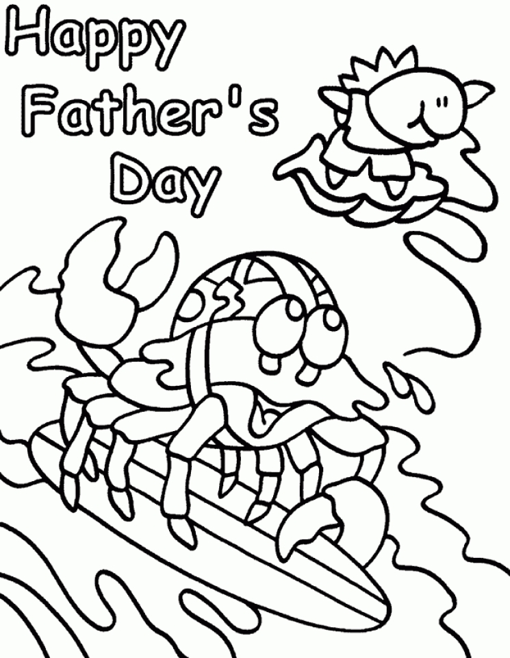 Get This Happy Father's Day Coloring Pages Printable 1bn60