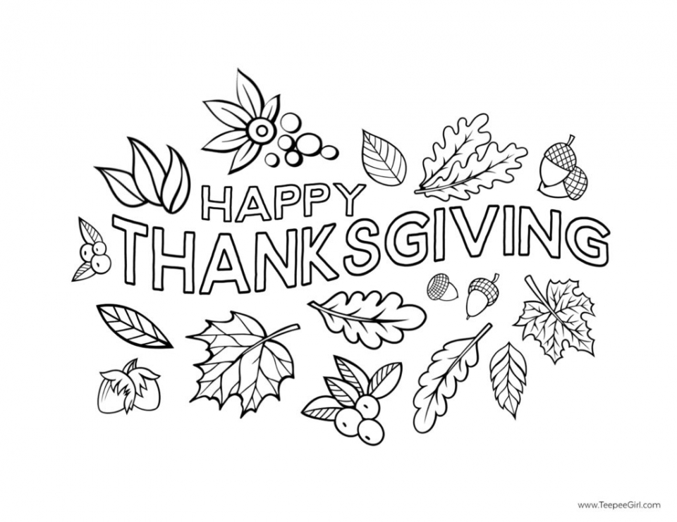 Get This Happy Thanksgiving Coloring Pages Free Printable 76512
