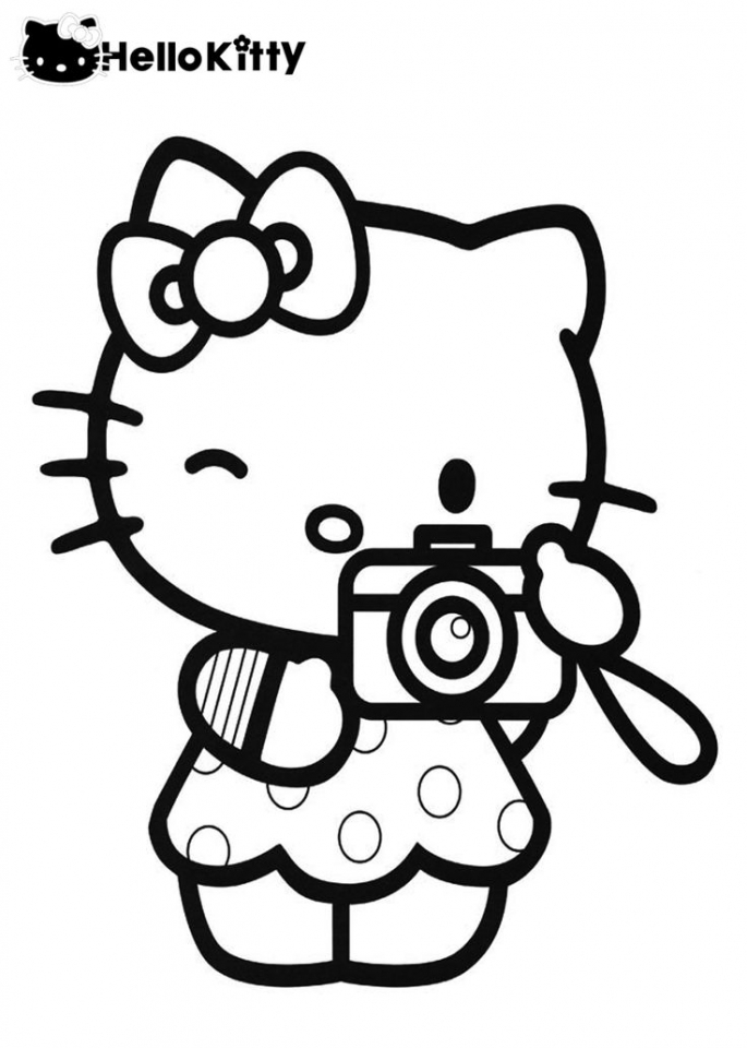 coloring pages for girls of hello kitty - photo #7