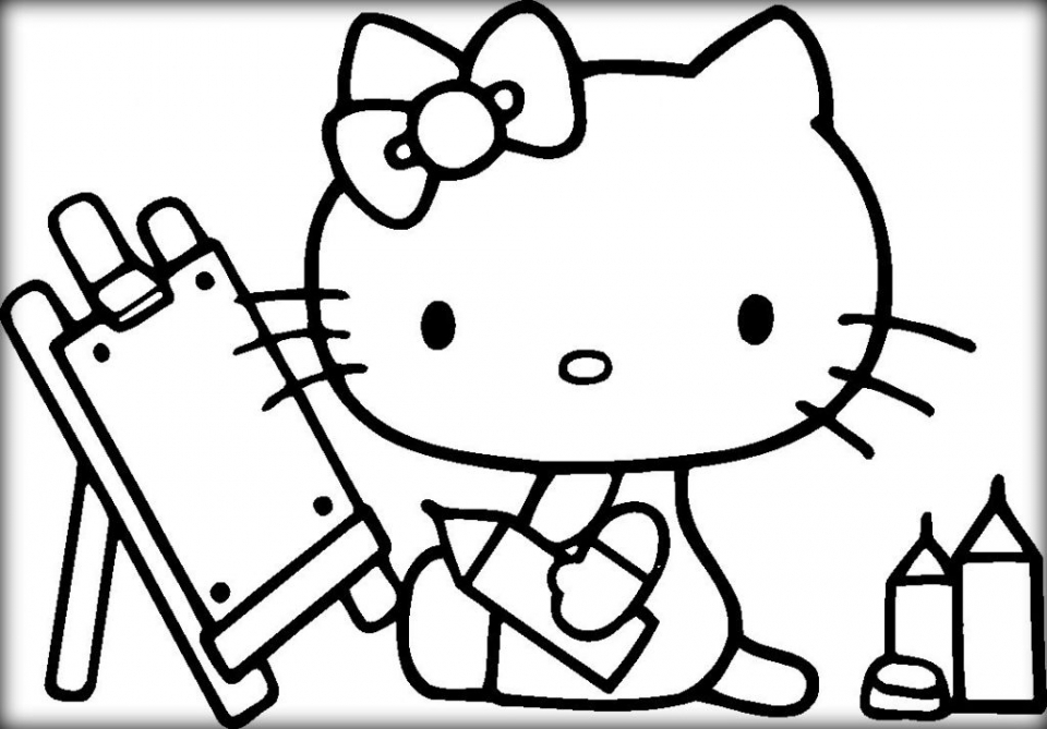 20+ Free Printable Hello Kitty Coloring Pages - EverFreeColoring.com