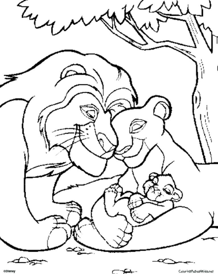 images of lion king coloring book pages - photo #32