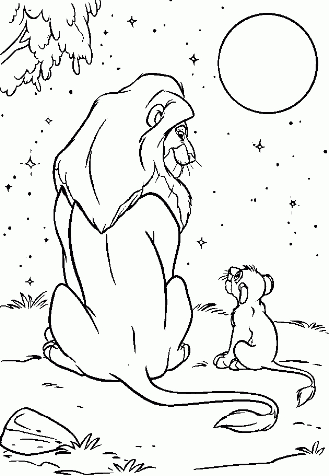 lion king drawing for kids