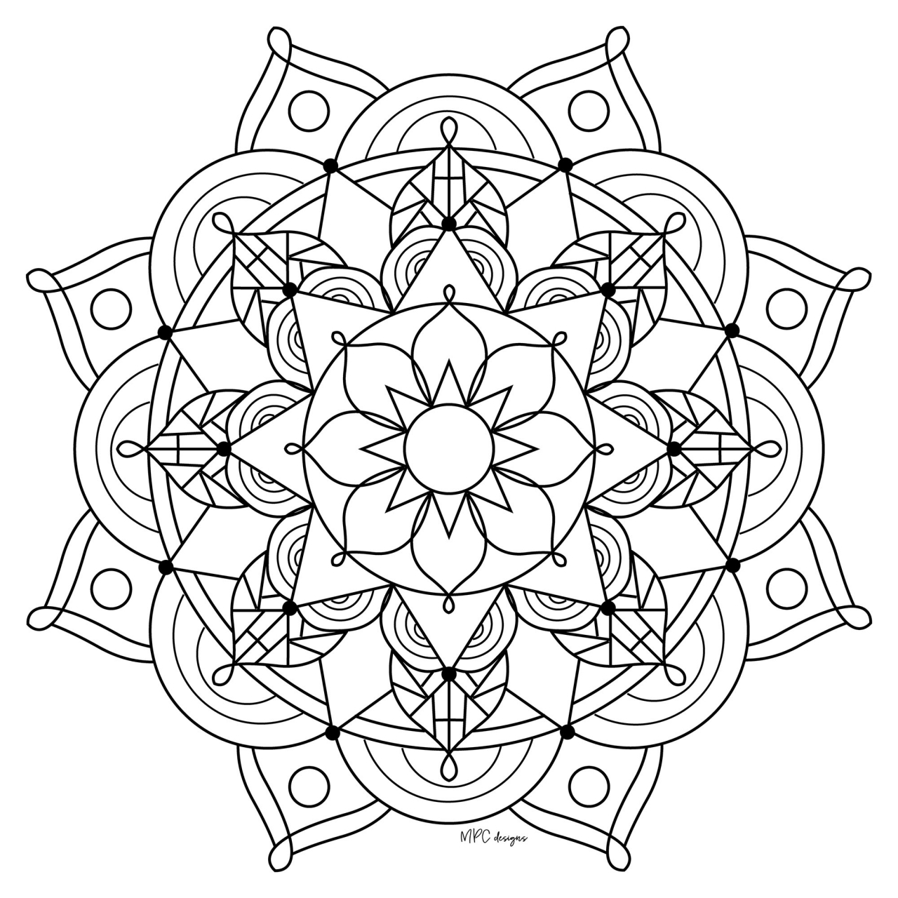 Get This Mandala Design Coloring Pages 7749c