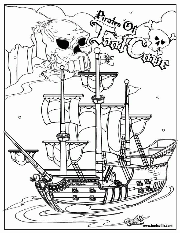 Get This Pirate Ship Coloring Pages 71284