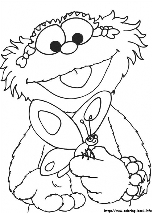 zoe from sesame street coloring pages - photo #17