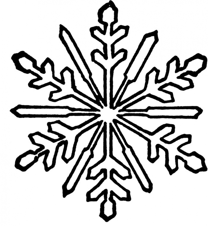 Get This Snowflake Coloring Pages For Kindergarten 31675