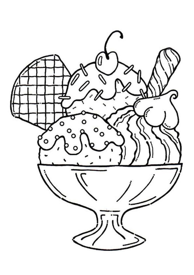 Get This Ice Cream Coloring Pages Free 842z