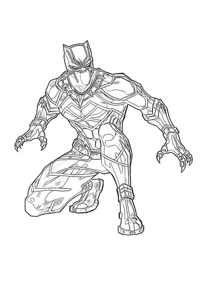 Get This Marvel Black Panther Coloring Pages Rsk8