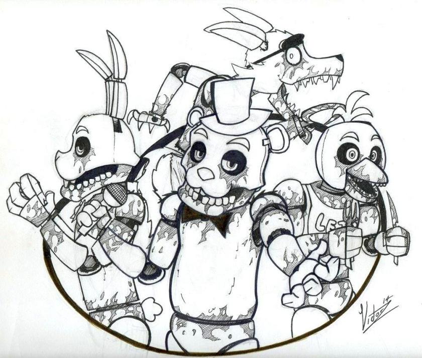 fnaf world coloring pages