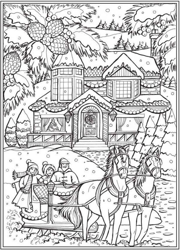 Hard Coloring Pages Of Horses