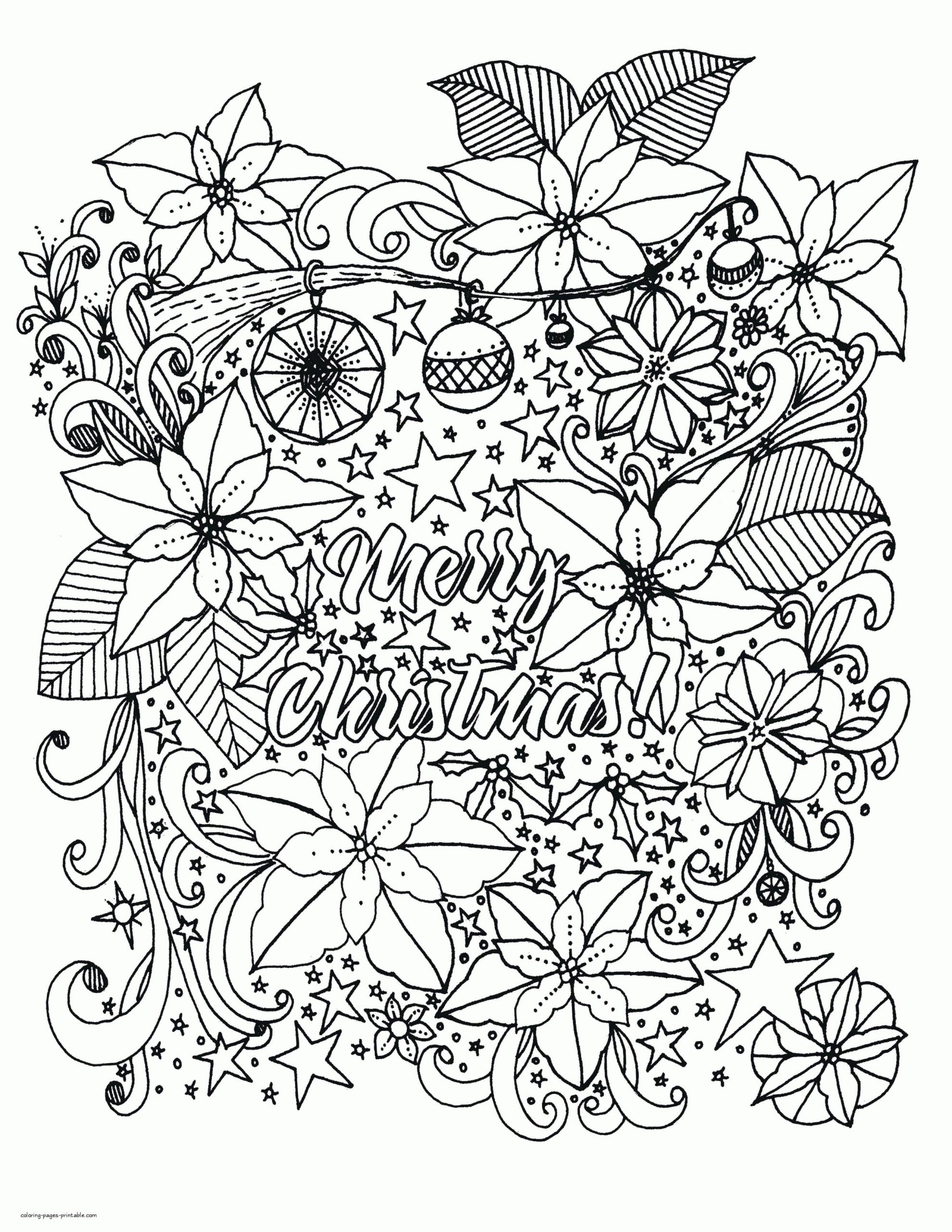 Merryprintables Christmas Coloring Page Printables | My XXX Hot Girl