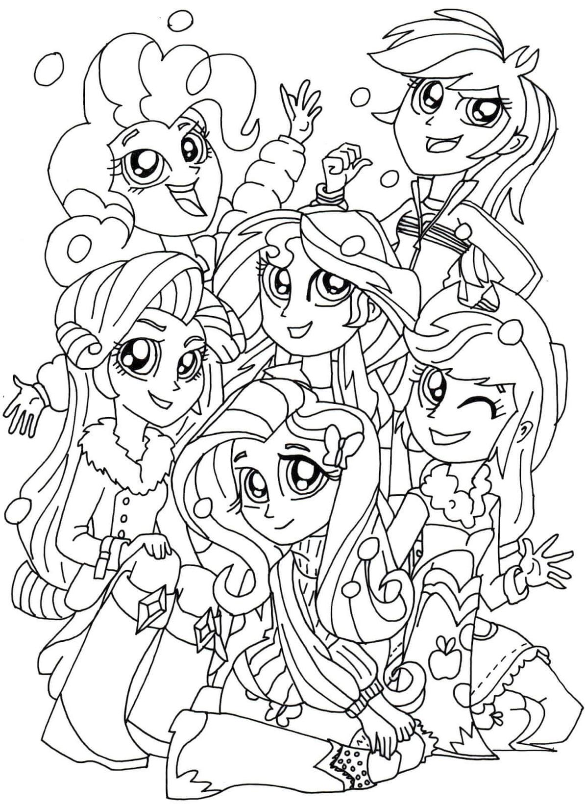 20+ Free Printable Equestria Girls Coloring Pages ...