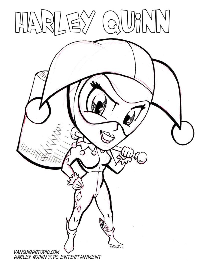 Get This Harley Quinn Coloring Pages To Print 2rtl
