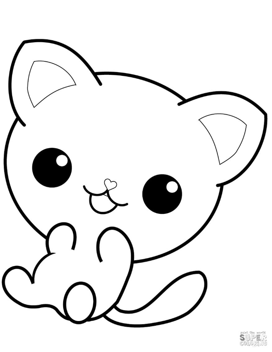 cute anime animal coloring pages