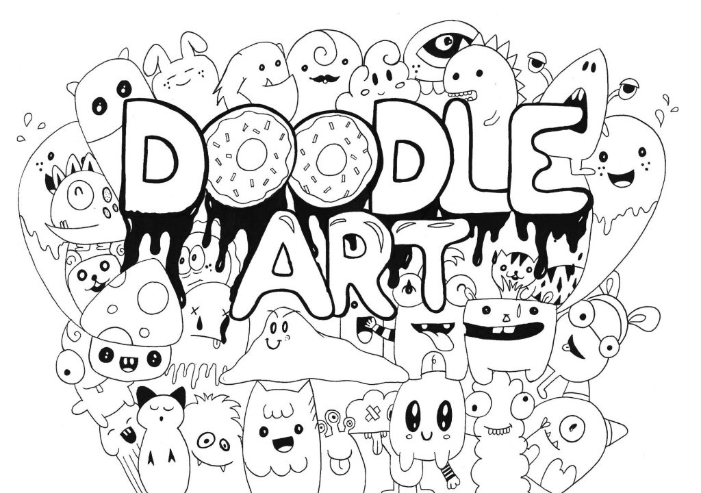 Get This Kawaii Coloring Pages Monster Doodle Art