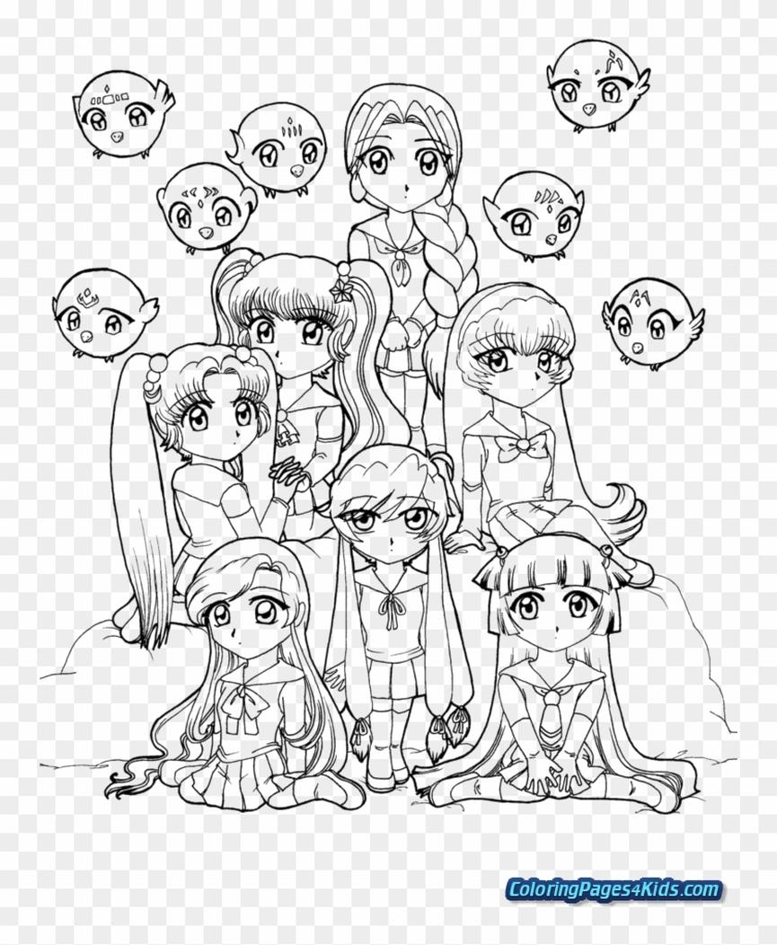Get This Kawaii Cute Anime Girls Coloring Pages Free 
