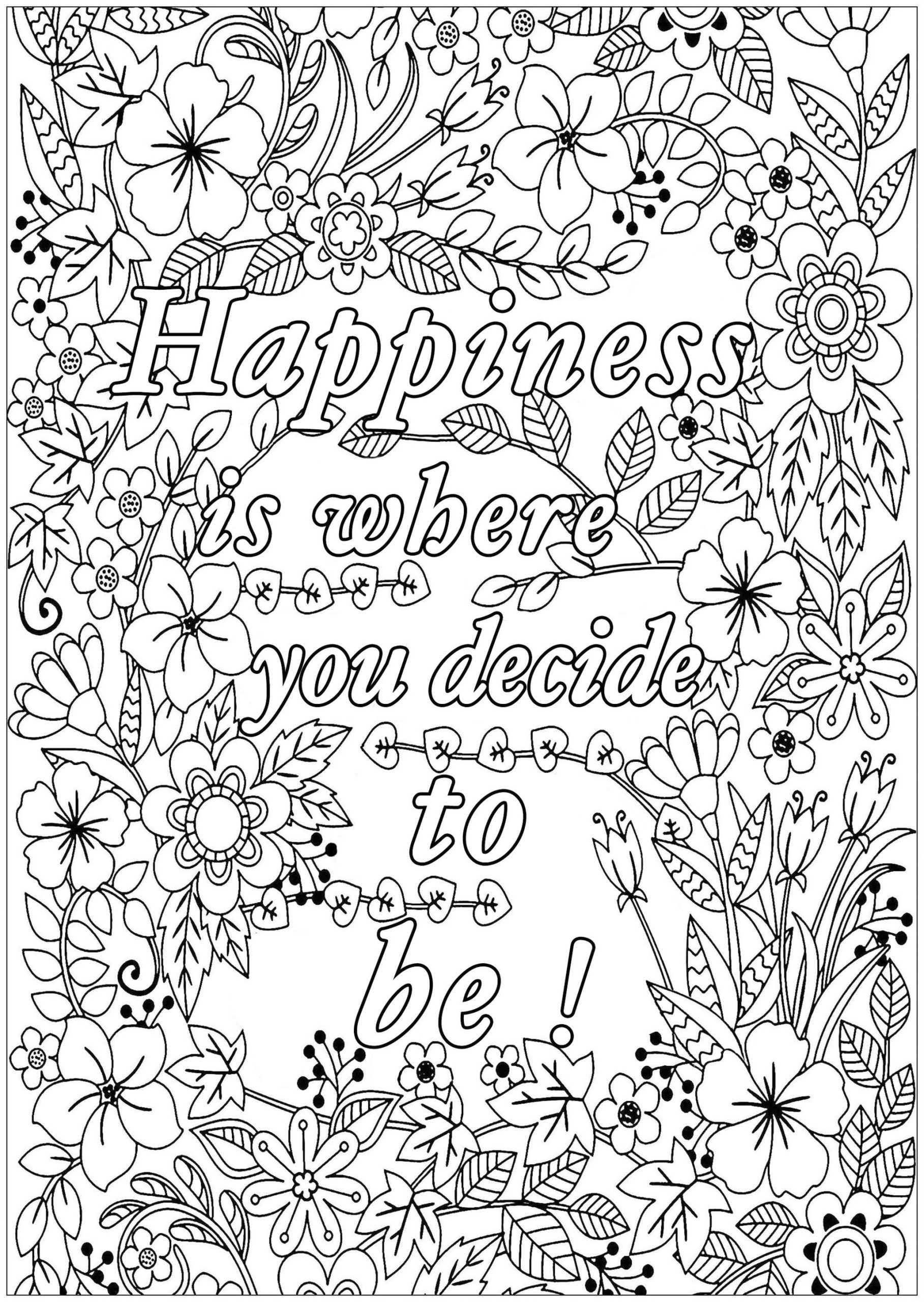Free Printable Printable Adult Coloring Pages Quotes 10608 | Hot Sex ...